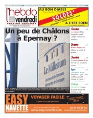 Un peu de Châlons à Epernay ? - L'Hebdo du Vendredi