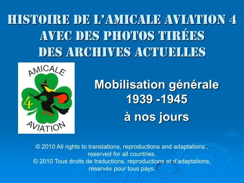 Petite histoire de l'Amicale aviation 4 en photos