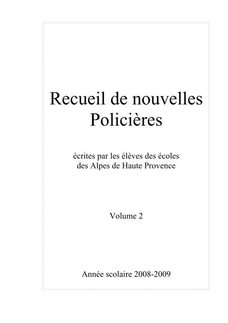 recueil nouvelles policières volume 2