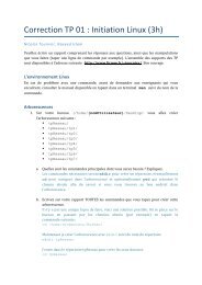 Correction TP 01 : Initiation Linux (3h) - Lirmm