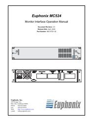 Euphonix S5 Digital Audio Mixing System Operation Manual