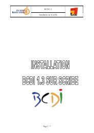 BCDI 1.3 Installation sur le scribe Page 1 / 7