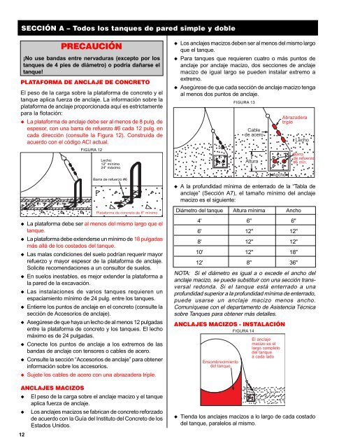 advertencia - TANQUES DE FIBRA DE VIDRIO