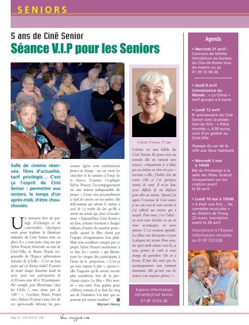 Seniors - Conflans Sainte Honorine