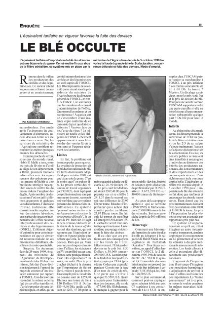 Il - Maroc Hebdo International