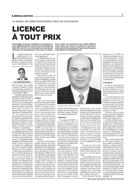 Il - Maroc Hebdo International