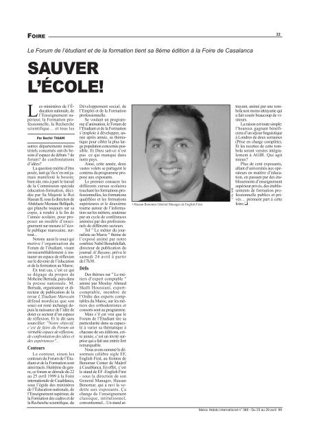 Il - Maroc Hebdo International