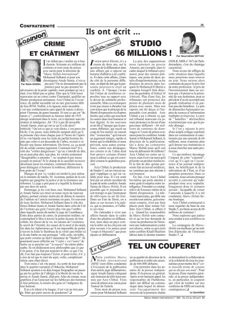 Il - Maroc Hebdo International