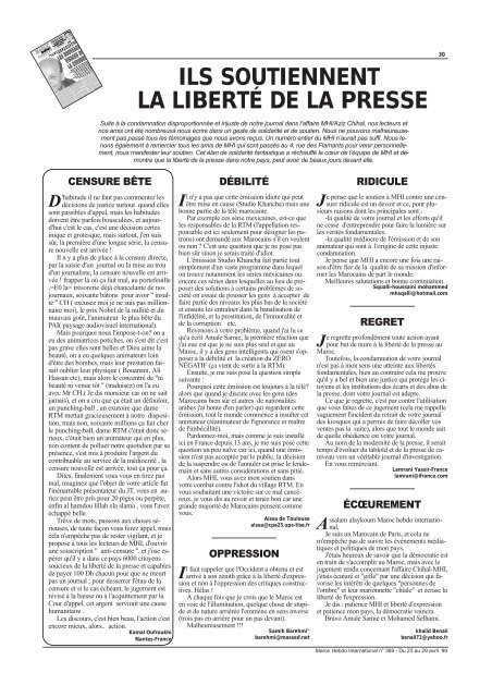 Il - Maroc Hebdo International