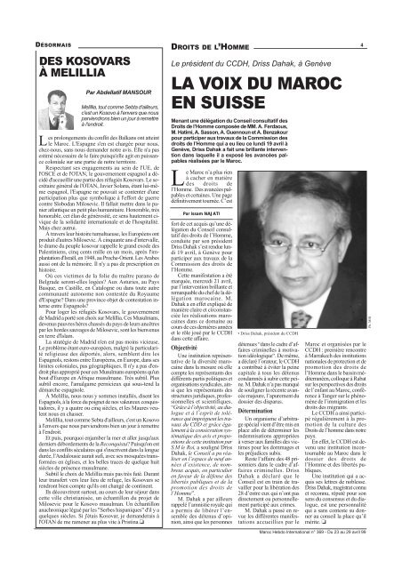 Il - Maroc Hebdo International