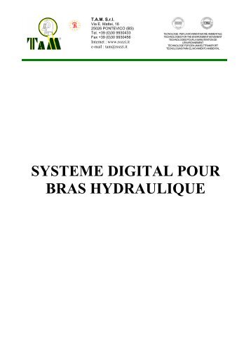 Schéma de la télécommande digitale - Tam France