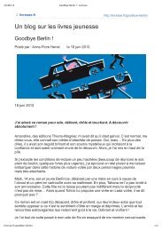 Goodbye Berlin - Editions Thierry Magnier