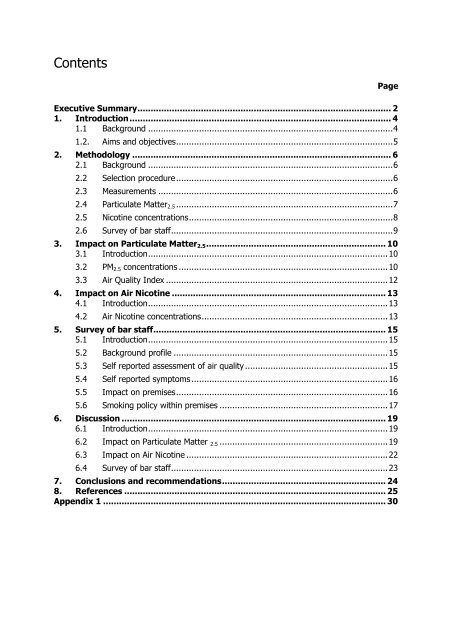 The impact of smoke-free legislation on indoor air quality in bars in ...