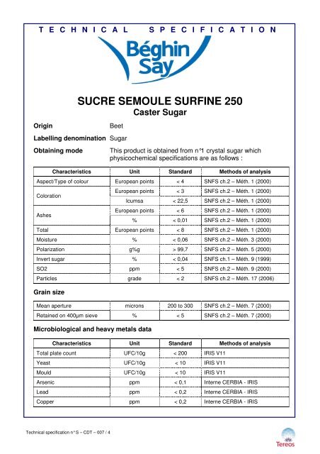 Sucre Semoule Surfine 250 Signet Sucre Semoule Surfine 250 Signet