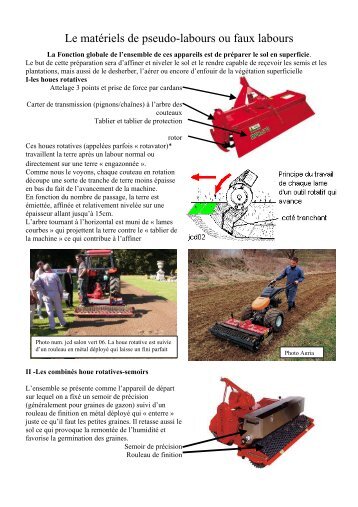 Les matériels de pseudo-labours - Académie de Nancy-Metz