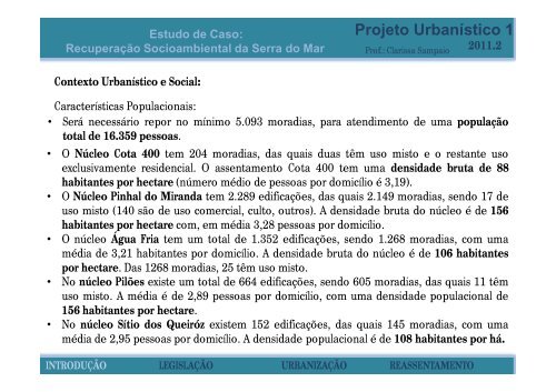 SERRA DO MAR - Arquitetura e Urbanismo