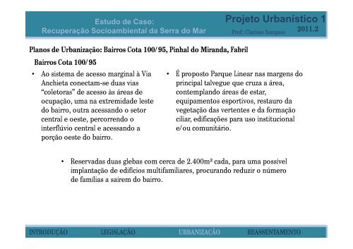 SERRA DO MAR - Arquitetura e Urbanismo