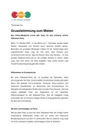 Gruselstimmung zum Mieten (PDF) - Erento