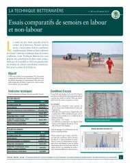 Essais comparatifs de semoirs en labour et non-labour - Kuhn