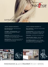 semınare - Mod's Hair