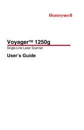Voyager 1250g Single-Line Laser Scanner User's Guide - Hant