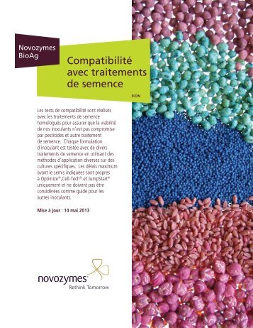Compatibilité avec traitements de semence (Mise à ... - Novozymes