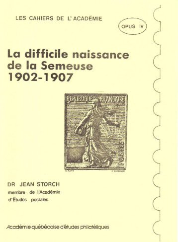 Difficile naissance de la Semeuse 1902-1907 - Académie ...