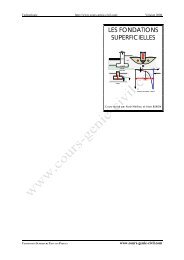 LES FONDATIONS SUPERFICIELLES - Cours de Génie Civil