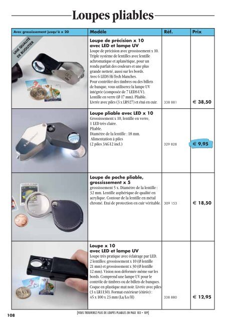 ACCESSOIRES POUR NUMISMATES