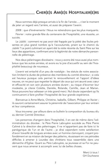 Téléchargement du bulletin au format pdf - Hospitalite Saint Lazare ...