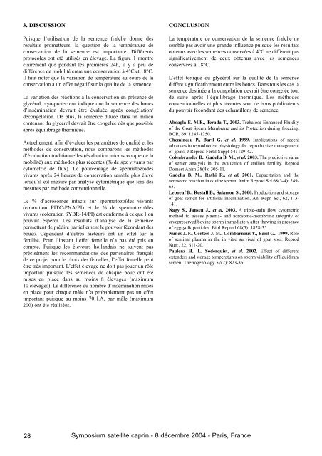 Evaluation de la qualité de la semence fraîche des boucs d ...
