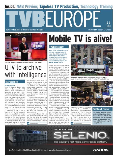 Mobile TV is alive! - TVBEurope