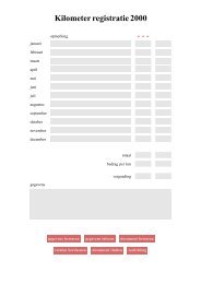 Kilometer registratie formulier - Pragma ADE