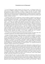Présentation du texte de Montesquieu Le texte de Montesquieu ...