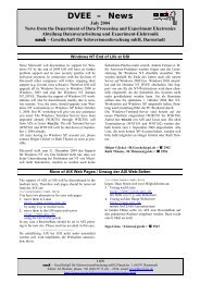 DVEE – News - GSI Helmholtzzentrum für Schwerionenforschung
