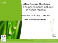 Aléa Risque Rocheux Les phénomènes naturels – le risque rocheux