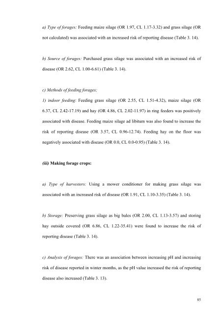 an epidemiological study of listeriosis in dairy cattle