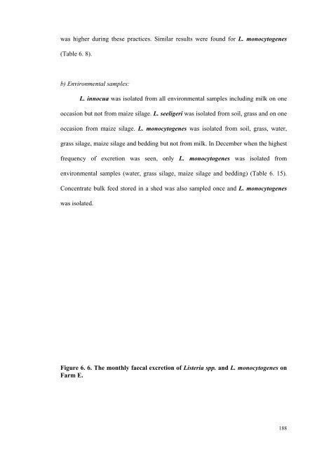 an epidemiological study of listeriosis in dairy cattle