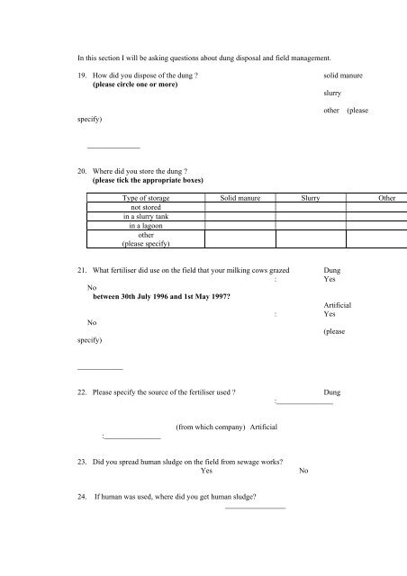 an epidemiological study of listeriosis in dairy cattle