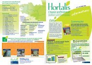 Télécharger la Lettre d'Infos n°9 - Hortalis