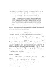 WAVE-BREAKING AND PEAKONS FOR A MODIFIED CAMASSA ...