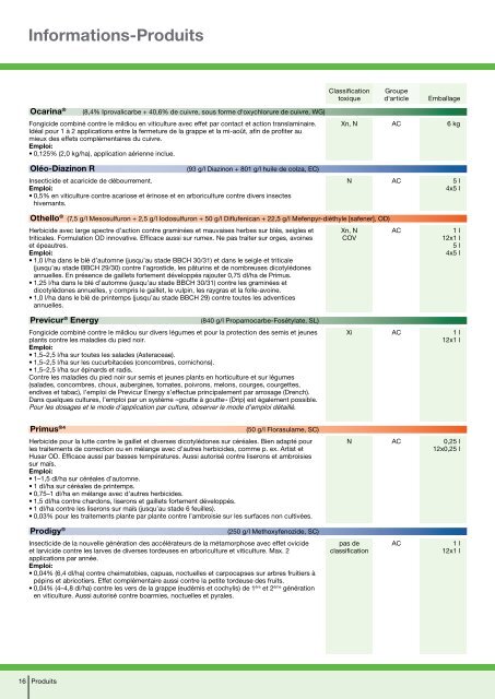 Recommandations phytosanitaires 2012 - Bayer CropScience ...