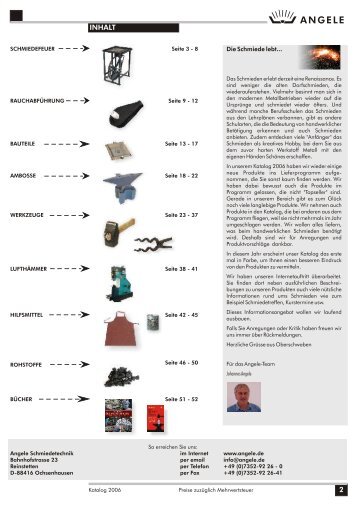 ANGELE Schmiedetechnik Katalog 2006