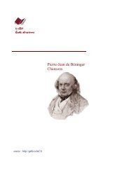 Pierre-Jean de Béranger Chansons - Ecole alsacienne