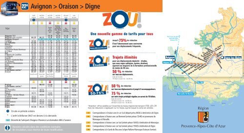 Ligne 22 Avignon/ Oraison / Digne - LER