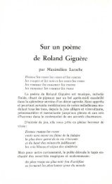 Sur un poème de Roland Giguère - BAnQ