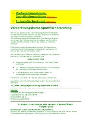 Vorbereitungskurse Sportfischerprüfung - Angelshop Dornseifer