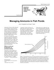 Managing Ammonia in Fish Ponds - SRAC Fact Sheets