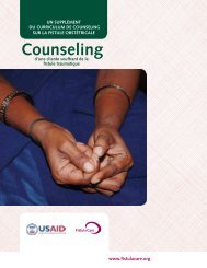 counseling - the Fistula Care Project