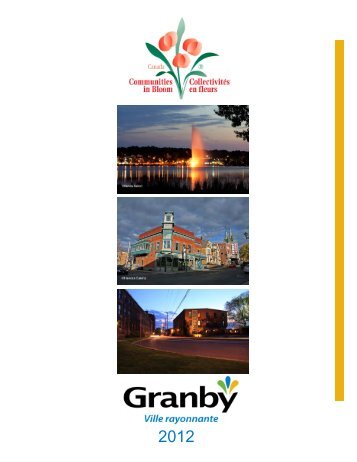 Granby QC - Manuel descriptif de la collectivité 2012